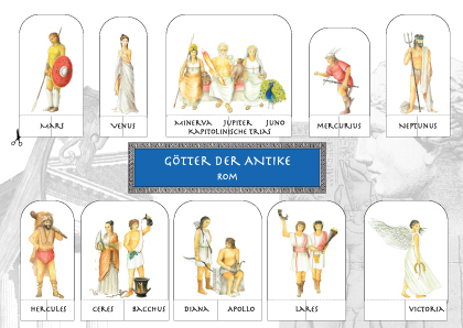 Bastelkarte/Götter Rom